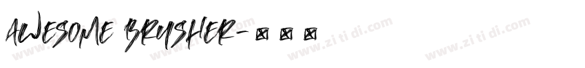 Awesome Brusher字体转换